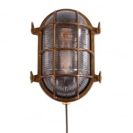 antique brass outdoor wall light