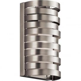 ROSWELL flush fitting indoor wall light in nickel finish