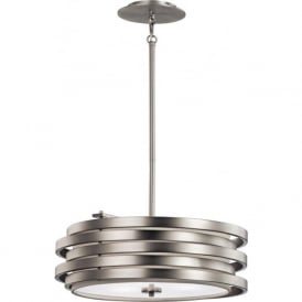 ROSWELL modern brushed nickel ceiling pendant light