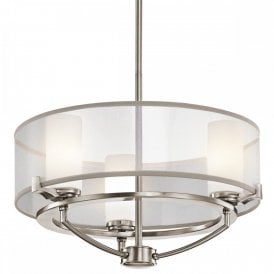 SALDANA dual mount modern pewter ceiling light