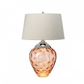 SAMARA Dual Lit Table Lamp | Salmon
