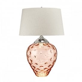 SAMARA Large Dual Lit Table Lamp | Salmon