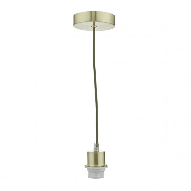 Satin Brass Single Suspension With Clear Cable