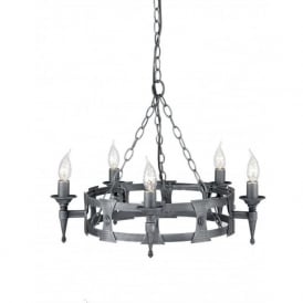 5light medieval style chandelier 