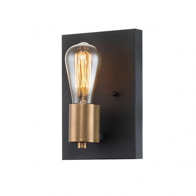 SILAS Black and Brass accents Wall Light