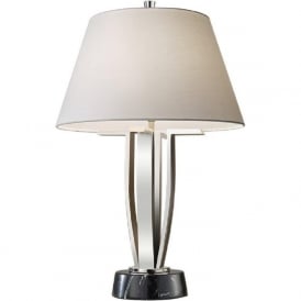 SILVERSHORE modern Art Deco style table lamp with shade