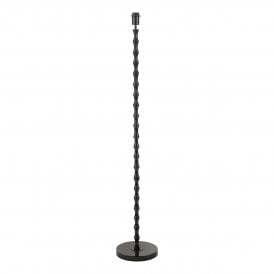 modern, black, bamboo-inspired floor lamp