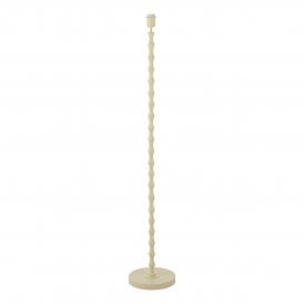 modern cream bamboo inspired table lamp base