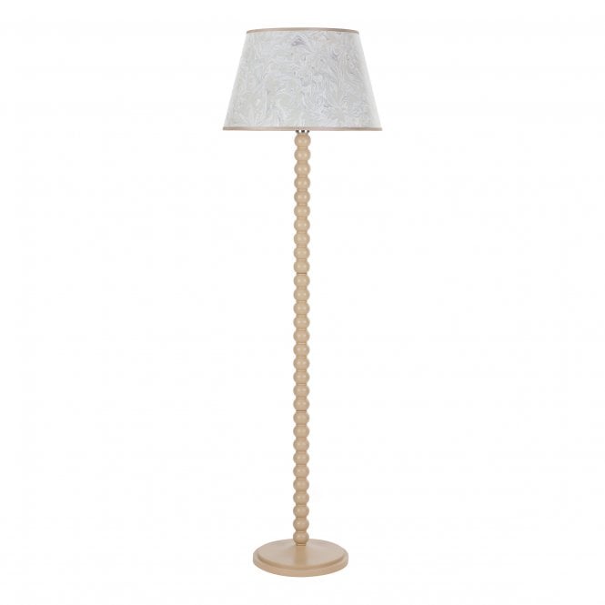Spool Floor Lamp in Gloss Taupe (Base Only)