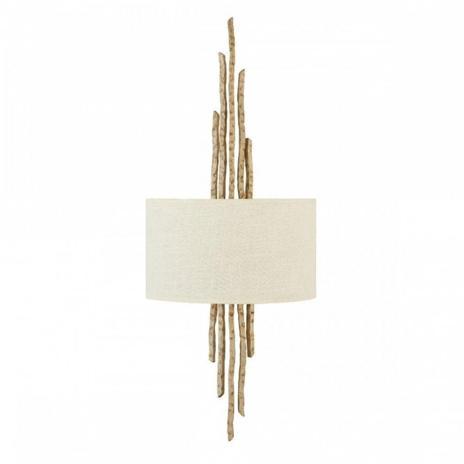 SPYRE artisan wall light with champagne gold detailing