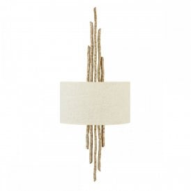 SPYRE artisan wall light with champagne gold detailing