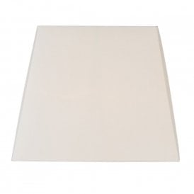 SQUARE TAPERED DRUM SHADE in ivory faux silk fabric 37cms