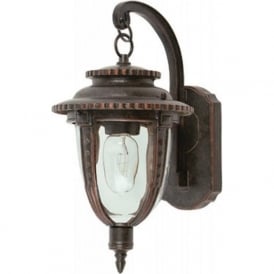 ST LOUIS traditional weathered bronze garden wall lantern (medium)