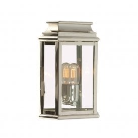 ST MARTINS Georgian outdoor wall lantern in polished nickel