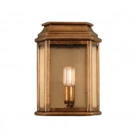 ST MARTINS solid aged brass Georgian outdoor wall lantern