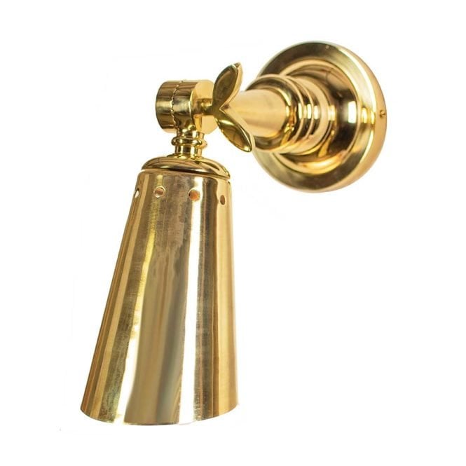 STEAMER Nautical Adjustable Wall Spot Light Polished Brass
