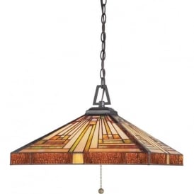 STEPHEN Art Deco style Tiffany glass ceiling pendant light