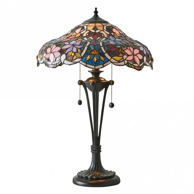 SULLIVAN colourful Art Noveau style Tiffany table lamp - medium