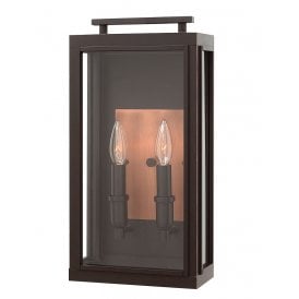 SUTCLIFFE 2 Light Outdoor Wall Lantern | Oil Rubbed Bronze | Antique Copper