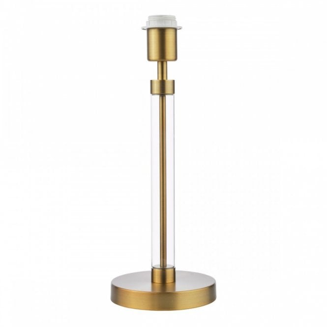 Sylvester Antique Brass and Glass Table Lamp (Base Only)