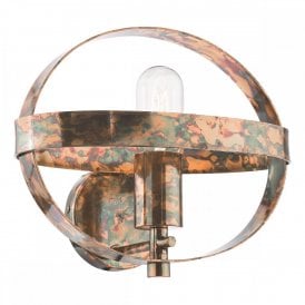 mottled copper wall light