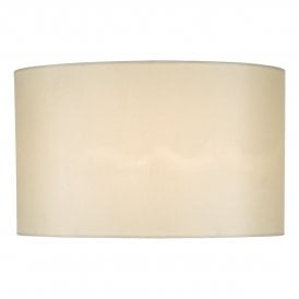 40cm Faux Silk Oval Shade in White