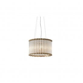 TABLA Glass Tube Pendant Light | Gold