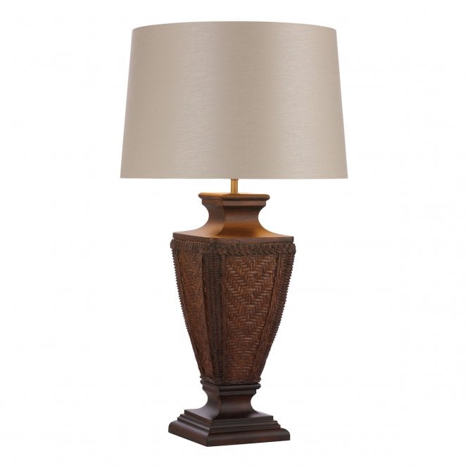 TALLOW Mahogany Effect Table Lamp - Base Only