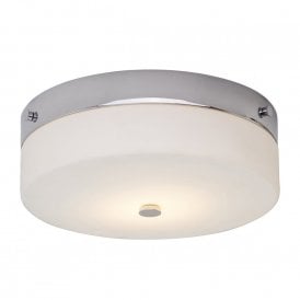 TAMAR IP44 flush fitting circular low ceiling light - large