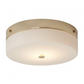 TAMAR IP44 flush fitting circular low ceiling light - large