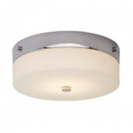 TAMAR IP44 flush fitting circular low ceiling light - medium