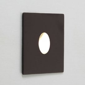 TANGO recessed LED bathroom wall light - black finish, IP65