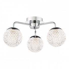 polished chrome bathroom ceiling light