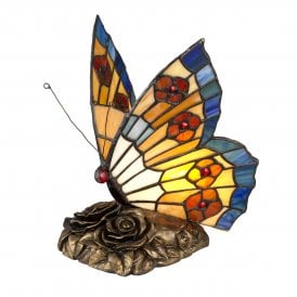 TIFFANY ANIMAL LAMP colourful butterfly table lamp