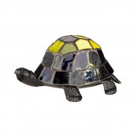 TIFFANY ANIMAL LAMP small battery operated tortoise table lamp