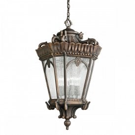 TOURNAI GRAND extra large Gothic style hanging garden lantern