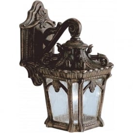 TOURNAI traditional Victorian Gothic style garden wall lantern - small