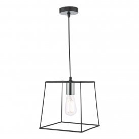 black frame single pendant