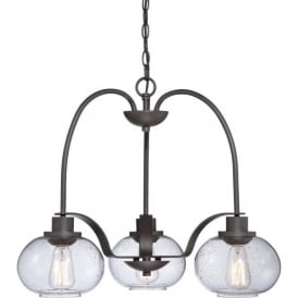 TRILOGY vintage style 3 light bronze ceiling pendant