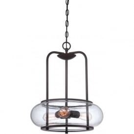 TRILOGY vintage style bronze ceiling pendant light