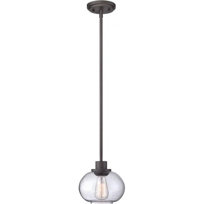 TRILOGY vintage style small bronze ceiling pendant light