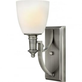 TRUMAN classic design single antique nickel wall light