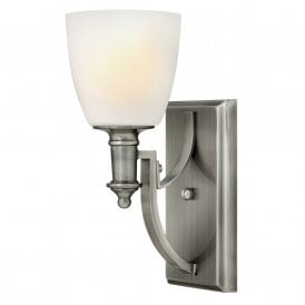 TRUMAN classic design single antique nickel wall light
