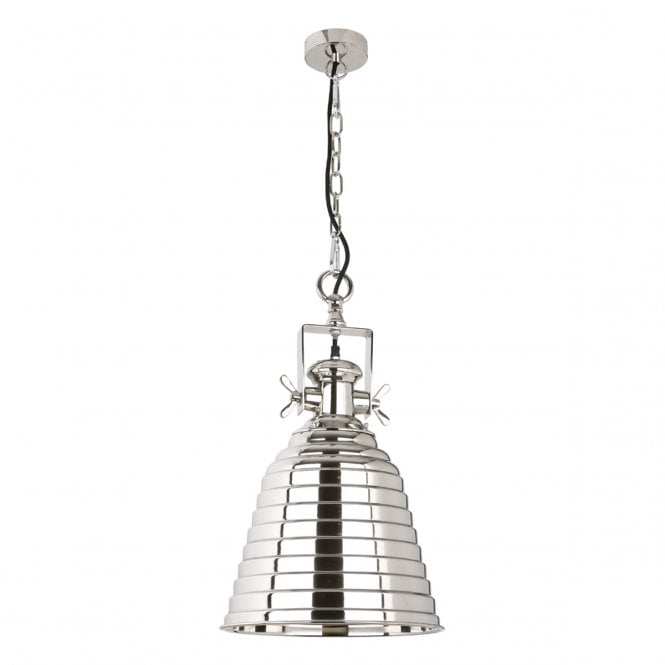 TUBA retro industrial style ribbed aluminium ceiling pendant