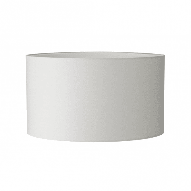 TUSCAN drum lamp shade in ivory cotton fabric 30cms