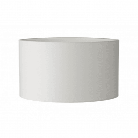 TUSCAN drum lamp shade in ivory cotton fabric 30cms