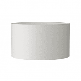 TUSCAN drum lamp shade in ivory cotton fabric 30cms