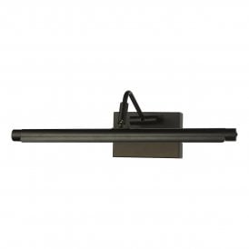 LED picture light in satin black 35cm