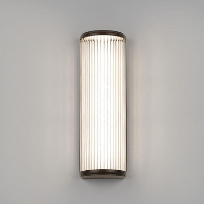 VERSAILLES Deco style LED bathroom wall light in bronze with glass rods - large