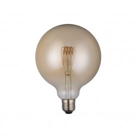 VINTAGE LARGE DECORATIVE LED GLOBE BULB 4 watt dimmable with tinted glass